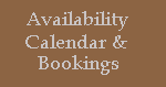 Availability Calendar & Bookings